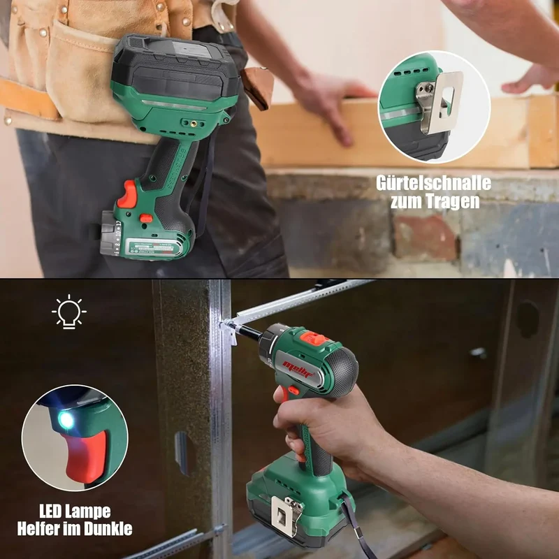 Mellif Cordless Screwdriver,Compatible with Makita Battery（Battery Not Included)