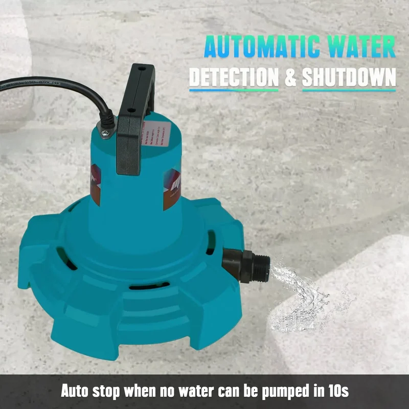 Mellif Submersible Sump Pump,Compatible With Makita 18V Battery（Battery Not Included）