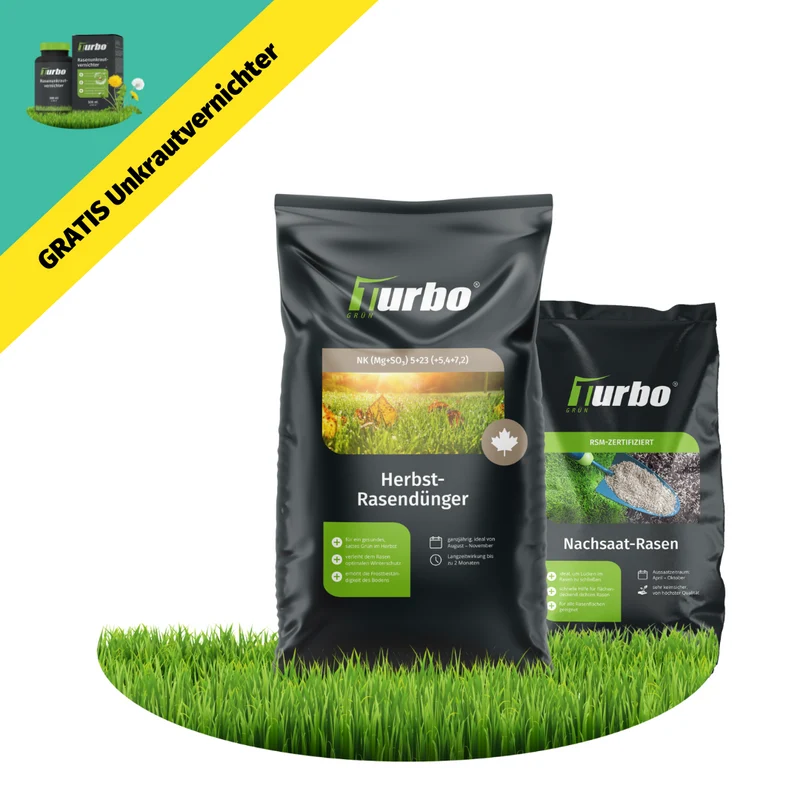 Herbst Rasenset + GRATIS Unkrautvernichter
