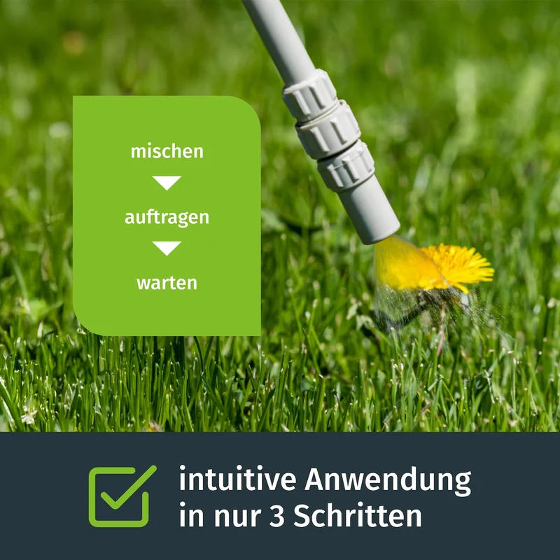 Unkrautvernichter mit Spritze (500 m²)