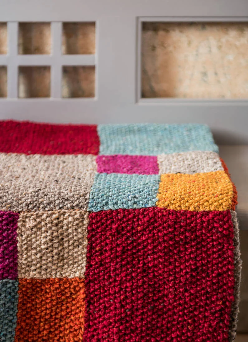 Strickset Patchwork-Decke (Set)