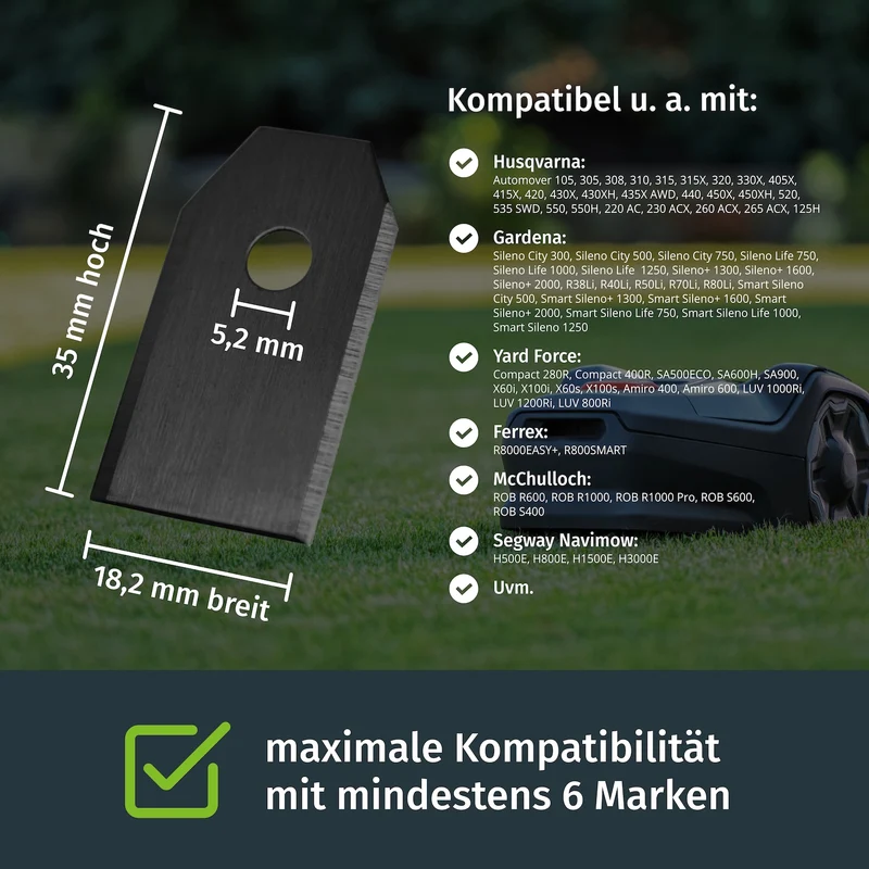 Ersatzklingen Mähroboter