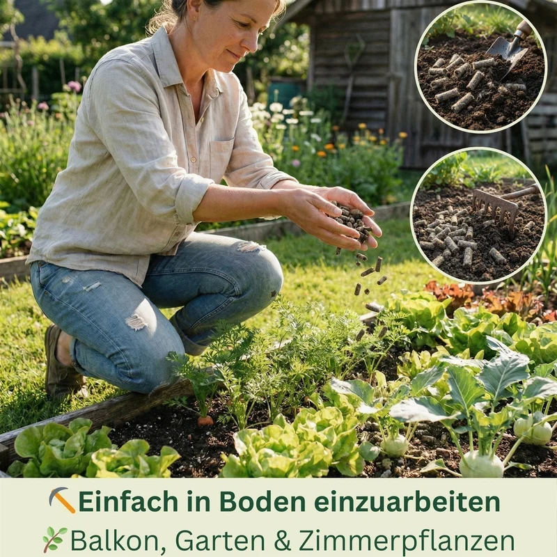 Schafwollpellets – 4kg– Natürlicher Langzeitdünger Bodenaktivator