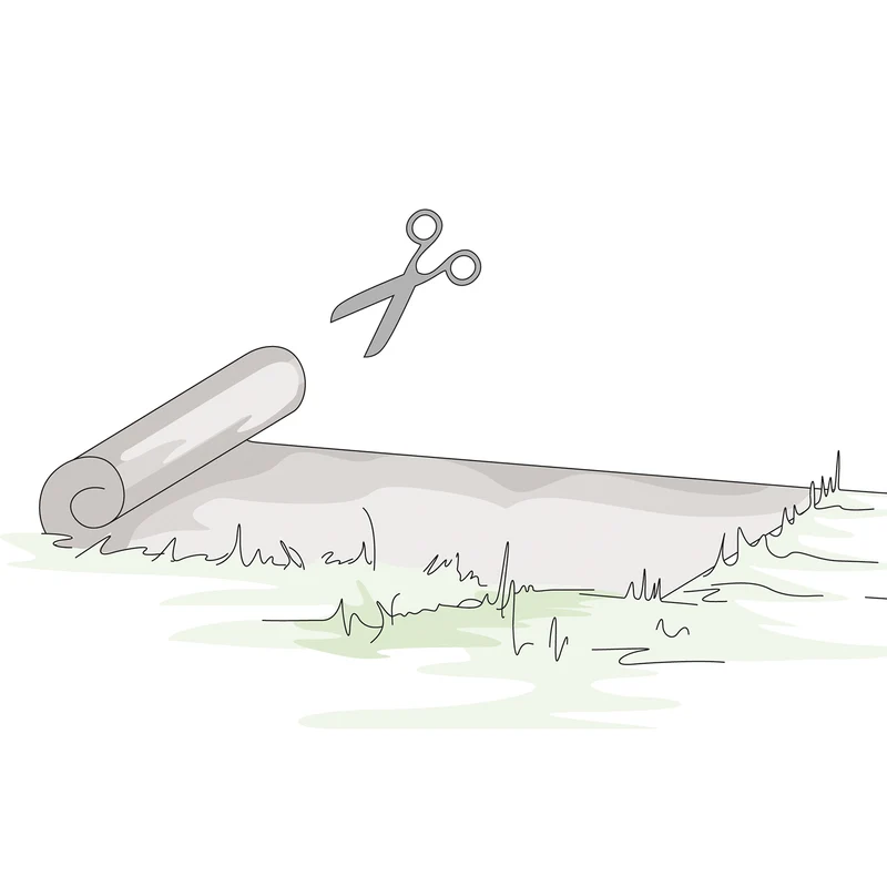 bellissa Mulch- & Unkrautvlies, L200 x B100 x H0,5 cm, 100% Schafwolle