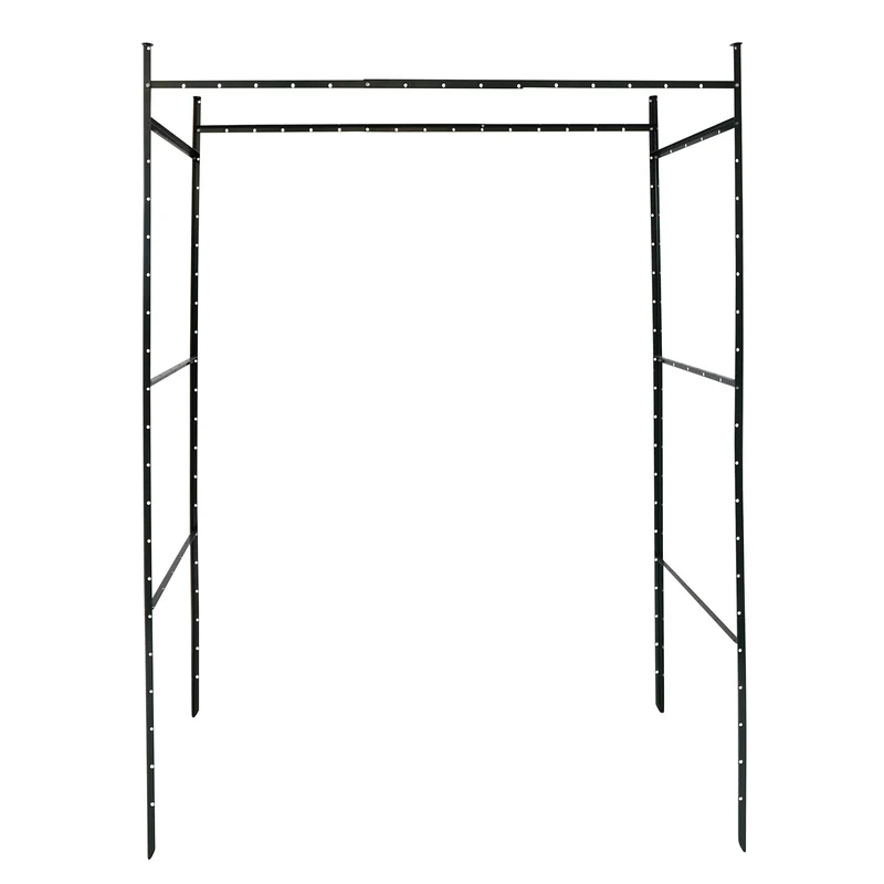 bellissa Torbogen TIMO:L80-150 cm x B42 x H180-230 cm, 1,5mm, verzinkter Stahl