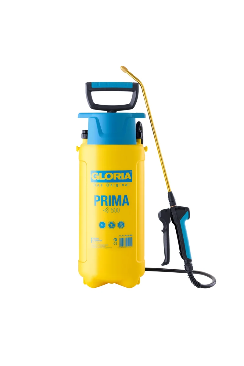 Prima 500 Drucksprüher 5 Liter, 3 bar Gartenspritze mit Messinglanze Pflanzenpflege & Pflanzenschutz