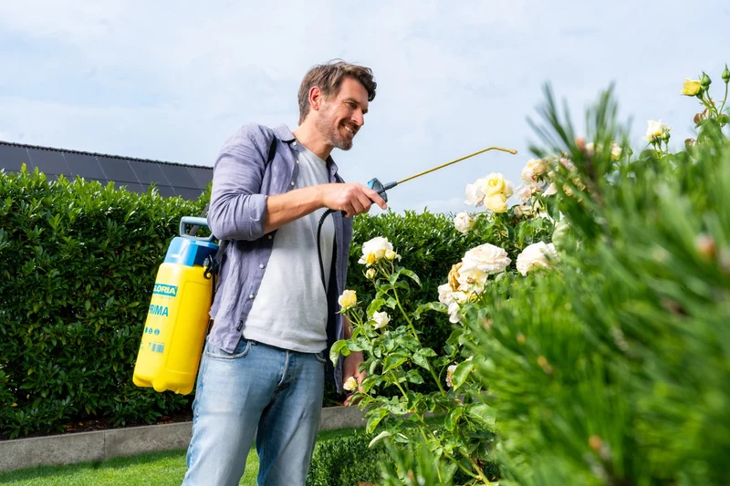Prima 500 Drucksprüher 5 Liter, 3 bar Gartenspritze mit Messinglanze Pflanzenpflege & Pflanzenschutz