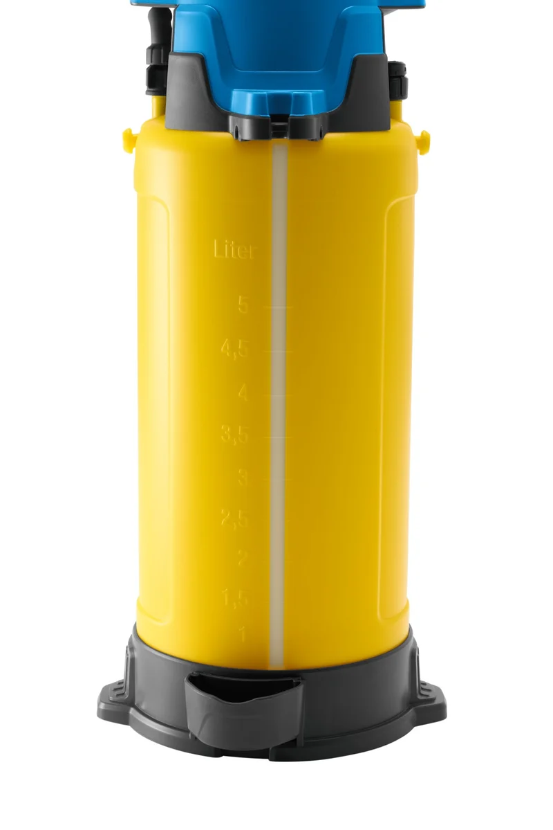 Comfort 500 Drucksprüher 5 Liter, 3 bar Gartenspritze mit 1,8 m Schlauch, Kompressoranschluss & Dauersprühfunktion