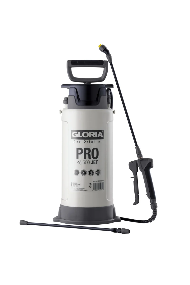 PRO 500 JET Spezial-Drucksprühgerät 5 Liter, Profi-Sprüher für lösungsmittelfreie Medien, Grundierungen & Öle, Mit FKM-Dichtungen