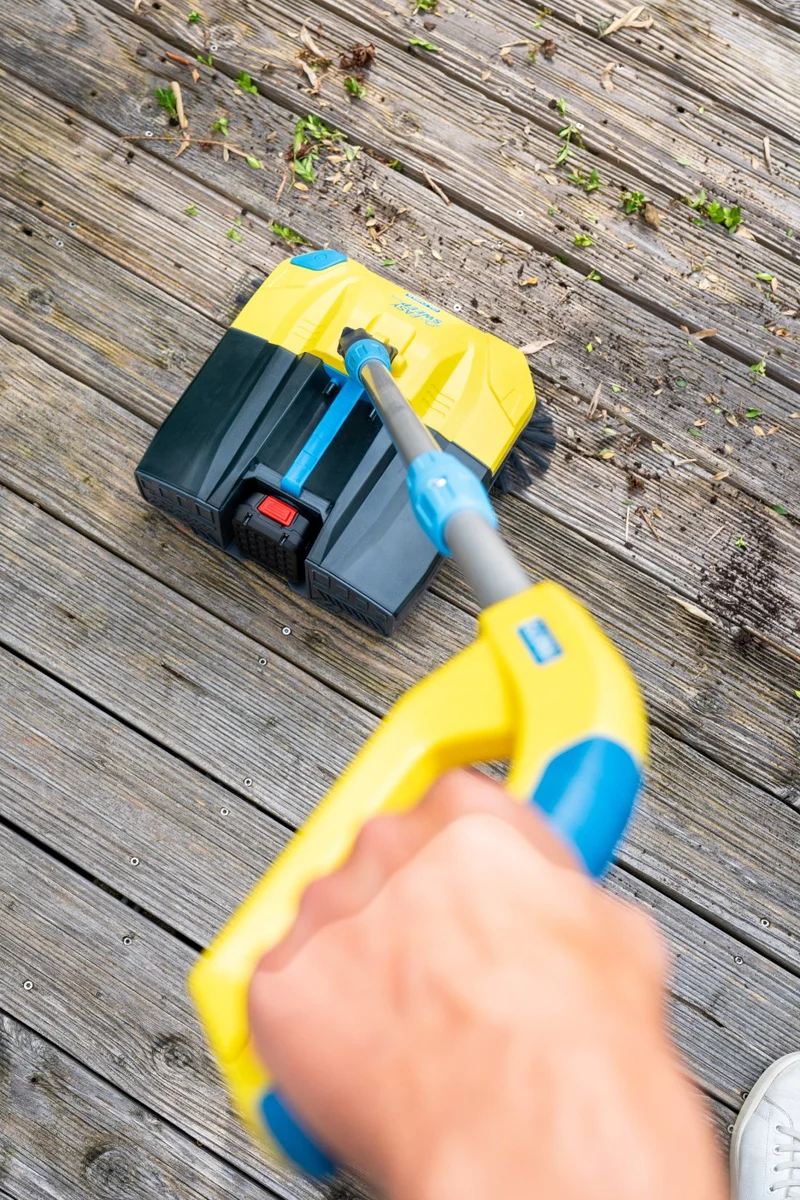 GLORIA Akku-Kehrmaschine EasySweep 18V – Multi-Kehrsystem für Indoor & Outdoor (Solo-Version, ohne BOSCH 18V Akku)
