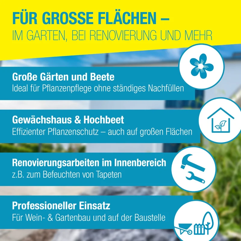 Drucksprüher prima 8 - 8 L Gartenspritze, Unkrautspritze, mit Messinglanze + verstellbare Messingdüse, Standfuß