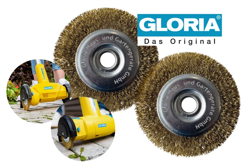 Stahldraht-Fugenbürste 2er Set- Zubehör für MultiBrush und WeedBrush