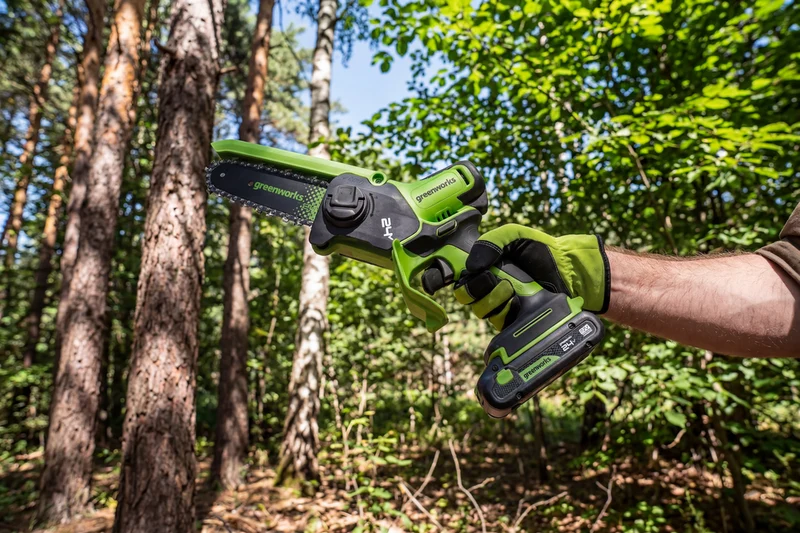 POWERALL 24V Mini-Kettensäge 15cm Gen. II - 2Ah Akku