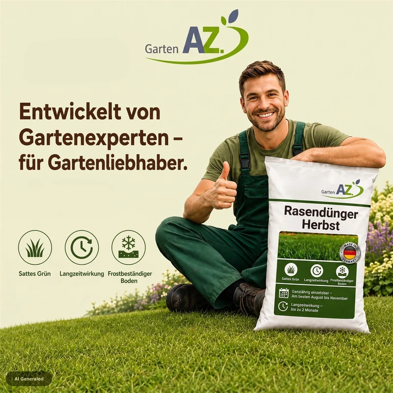 10 kg GartenAZ Organischer Herbstrasendünger mit Langzeitwirkung