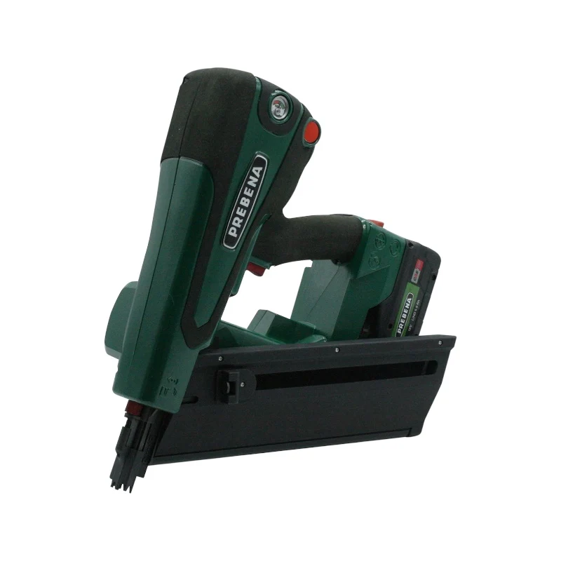 PREBENA - Holzbau Set RKP | Hybrid-Rundkopf-Nagler PKT-8-RKP100, Akku-Handkreissäge & Akku-Bohrschrauber