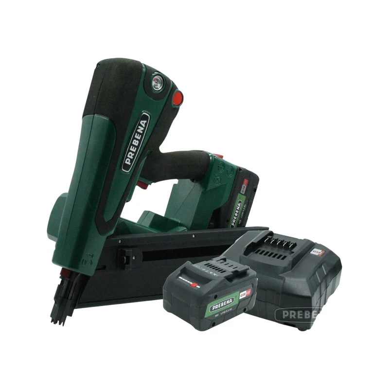PREBENA - PKT-8-PR100 Hybrid-Nagler Set | Akku Halbkopf-Streifennagler für 63–100 mm PR Nägel