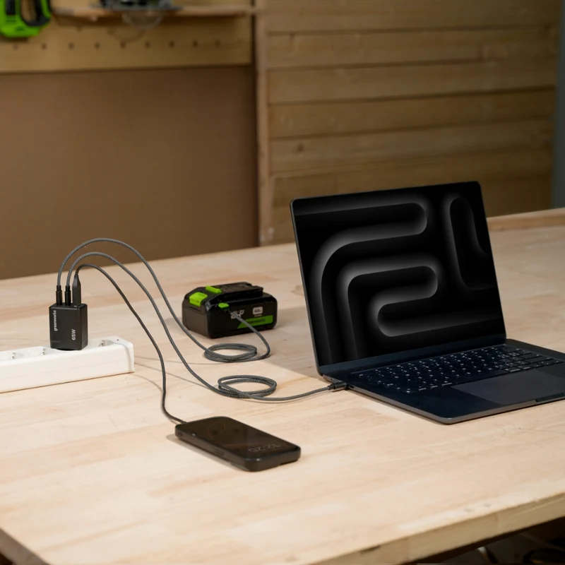 POWERALL 24V Starter Kit 2x 2Ah USB-C Akkus + 65W Ladegerät