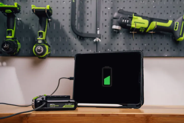 POWERALL 24V Starter Kit 2x 2Ah USB-C Akkus + 65W Ladegerät