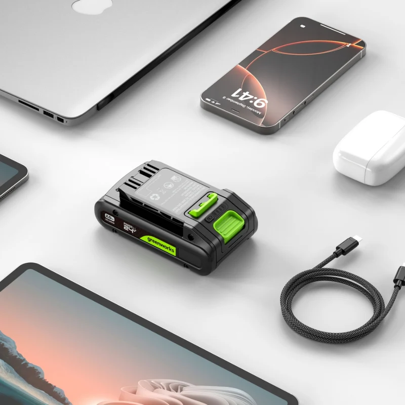 POWERALL 24V Starter Kit 2x 2Ah USB-C Akkus + 65W Ladegerät