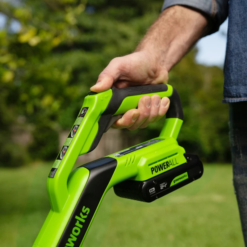POWERALL 24V Rasentrimmer 30cm + Heckenschere 61cm Set