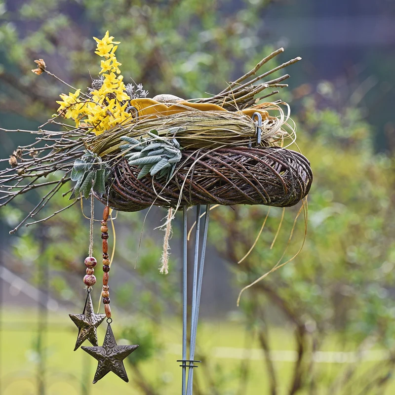 bellissa Insekten- & Vogeltränkenhalter Ø 15-35 cm x H146 cm, 6 mm, Stahl, verzinkt
