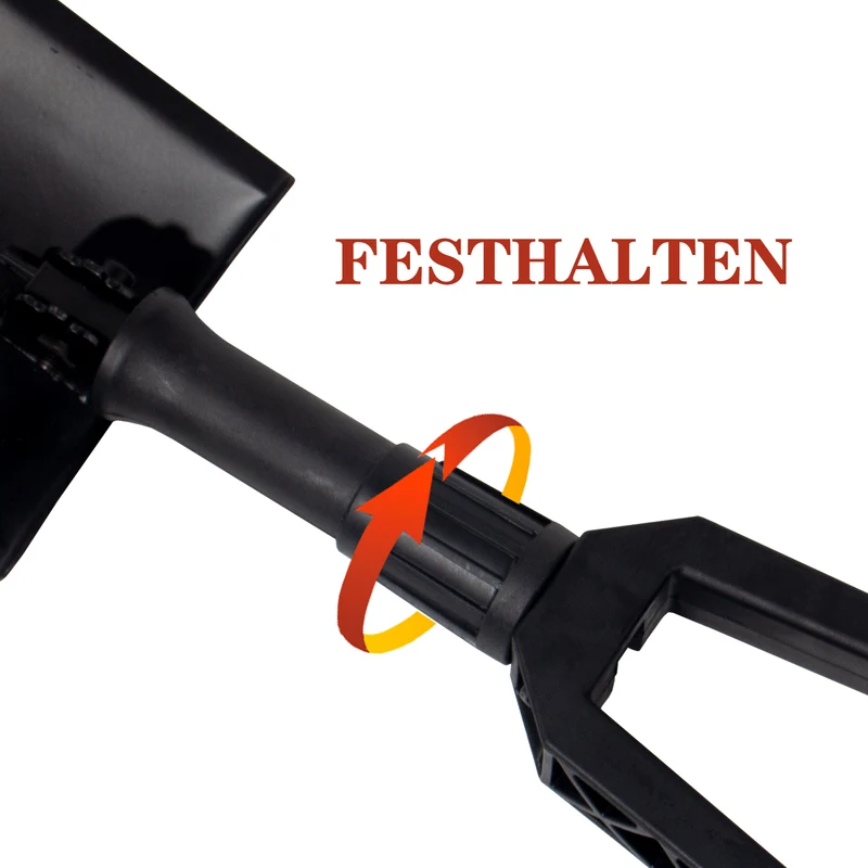 Klappspaten , Spaten Garten , Schaufel aus hochfestem Karbonstahl , Gebrauch für Outdoor-Aktivitäten, Camping, Schneeschaufeln, Gartenarbeit, Graben