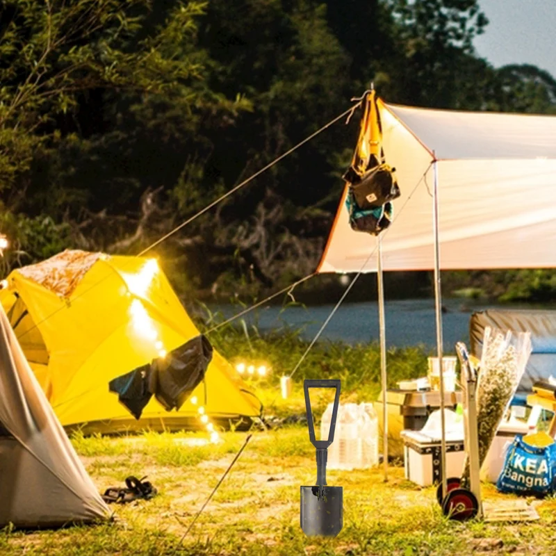 Klappspaten , Spaten Garten , Schaufel aus hochfestem Karbonstahl , Gebrauch für Outdoor-Aktivitäten, Camping, Schneeschaufeln, Gartenarbeit, Graben