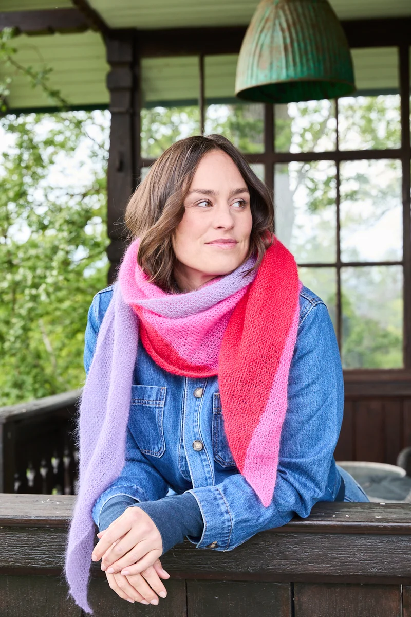Strickset asymmetrisches Dreieckstuch