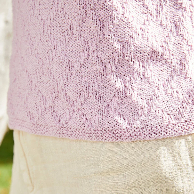 Strickset Damentop Flieder Größe 36-42