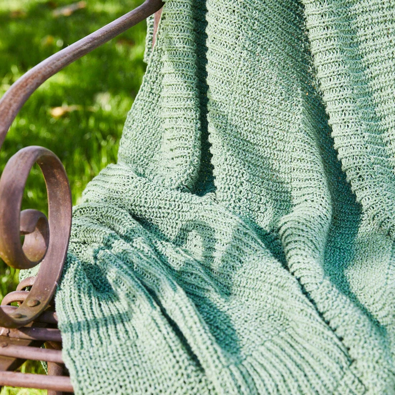 Strickset Sommerdecke Apfelgrün