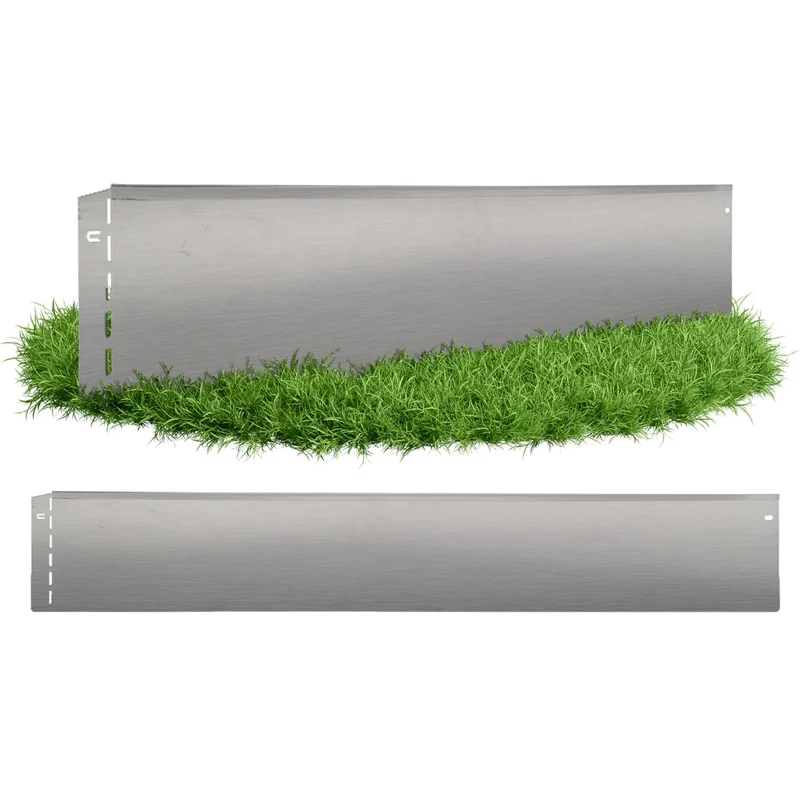 GartenAZ Metall Rasenkante verzinkt 103x13 cm, Nutzlänge 100 cm