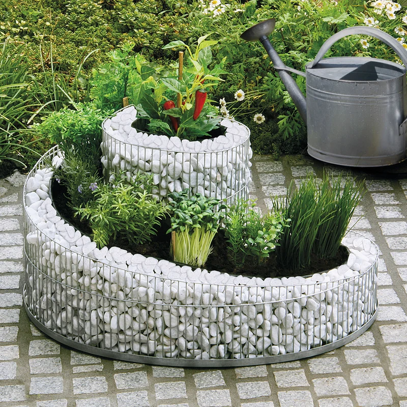 bellissa Kräuterspirale Balkon&Terrasse L57xB42xH29 cm inkl. Trennfolie