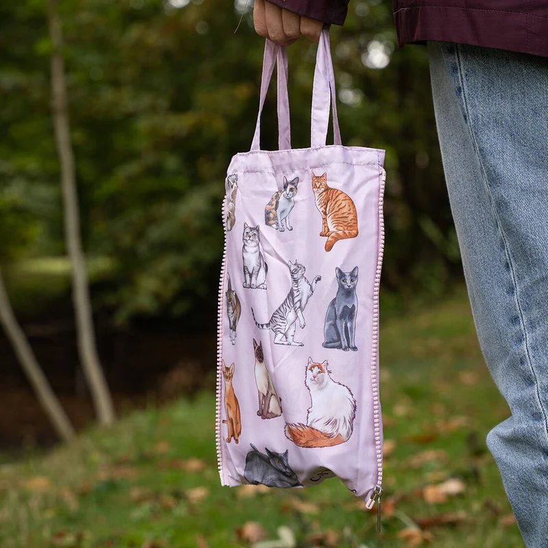 Taschenschirm mit Katzenmotiv