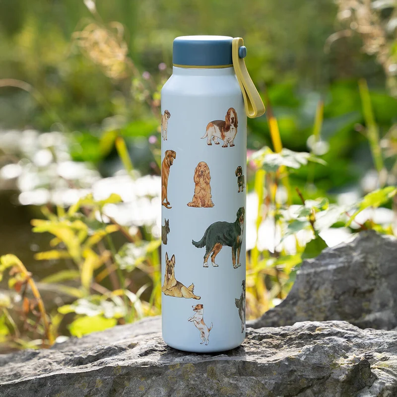 Isolierflasche mit Hundemotiv