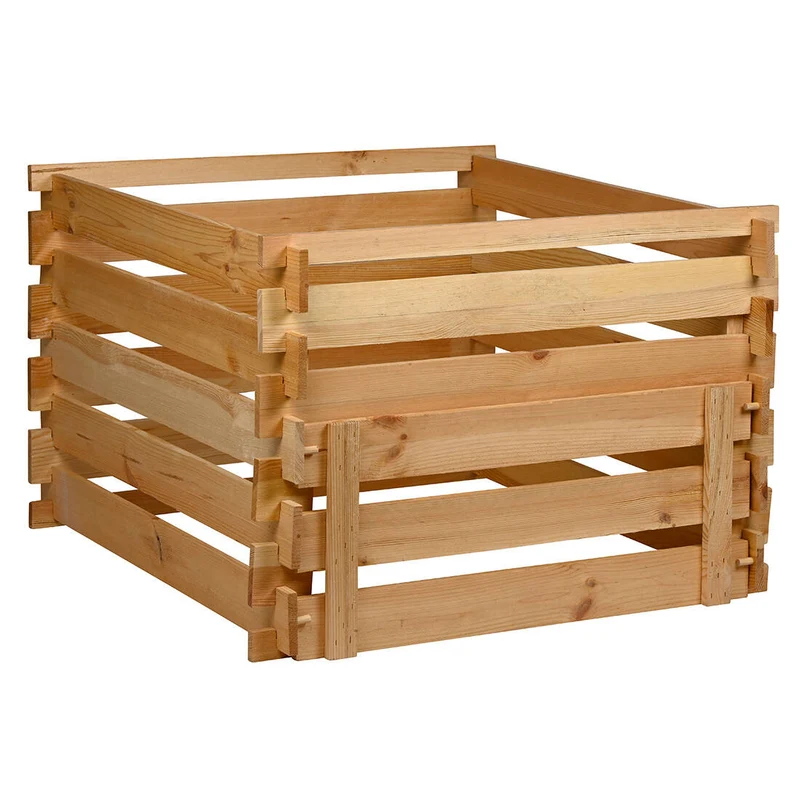 Holzkomposter mit Frontklappe Kiefer