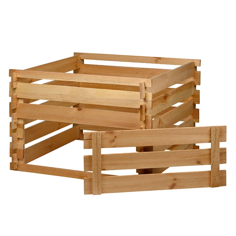 Holzkomposter mit Frontklappe Kiefer
