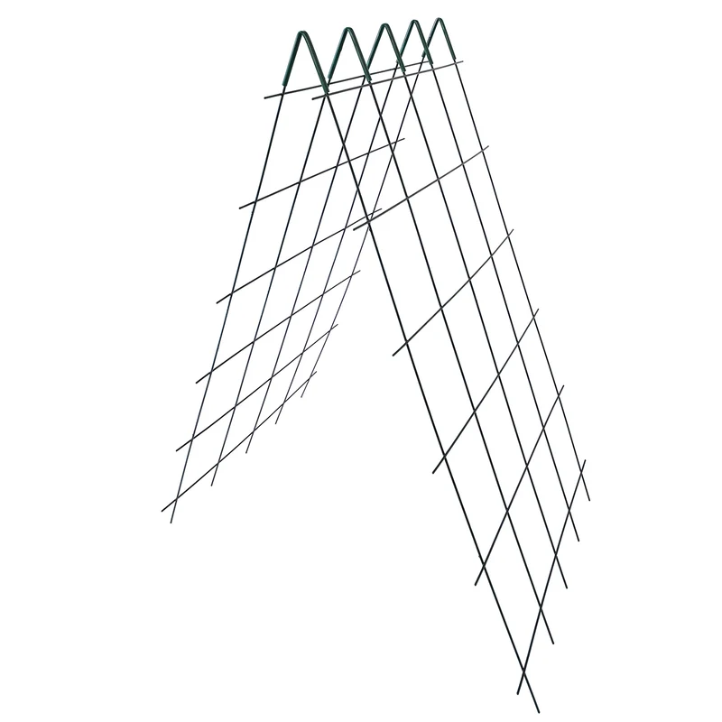 bellissa Rankgitter Verbinder Andybell 45° (6er Set); L 11 x B 1 x H 11 cm, Pulver besch., 1.5 mm verz.