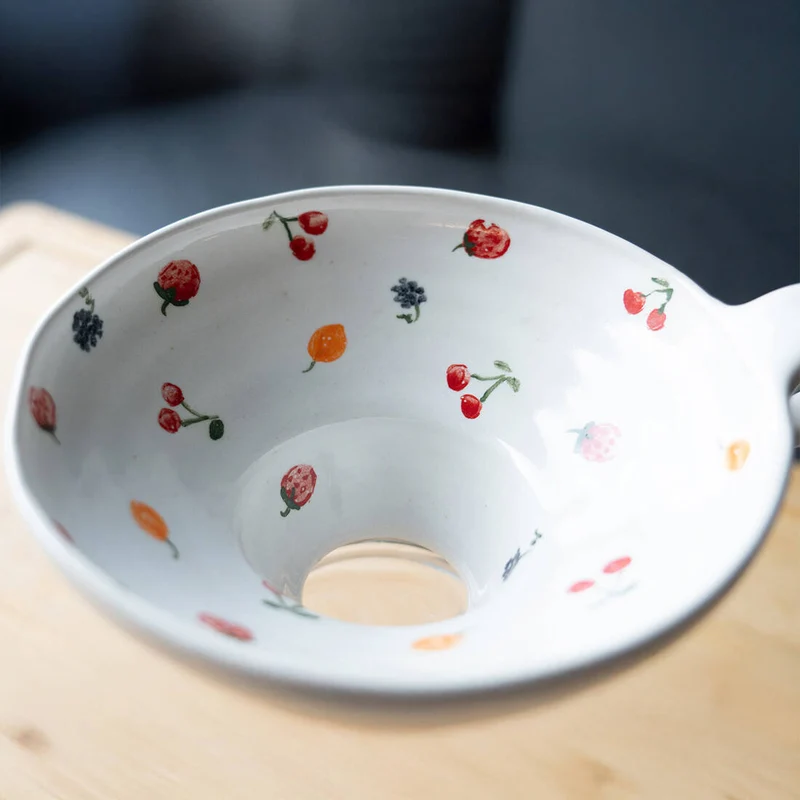 Marmeladentrichter Keramik, handgetöpfert