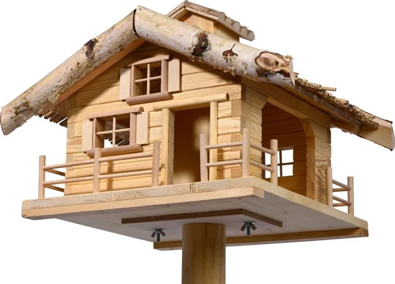 Vogelhaus Berghütte mit Ständer
