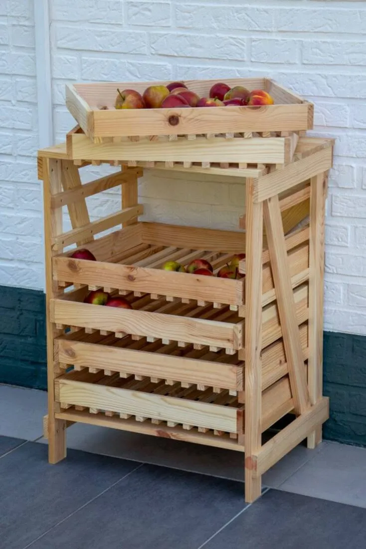 Vorratsregal für Obst und Gemüse