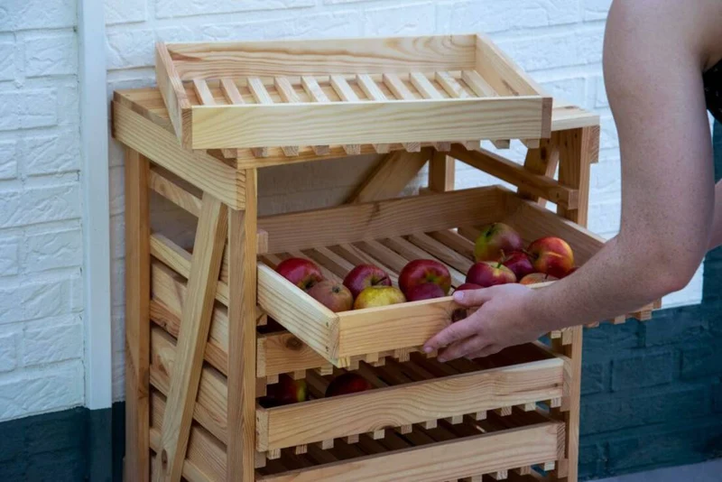 Vorratsregal für Obst und Gemüse