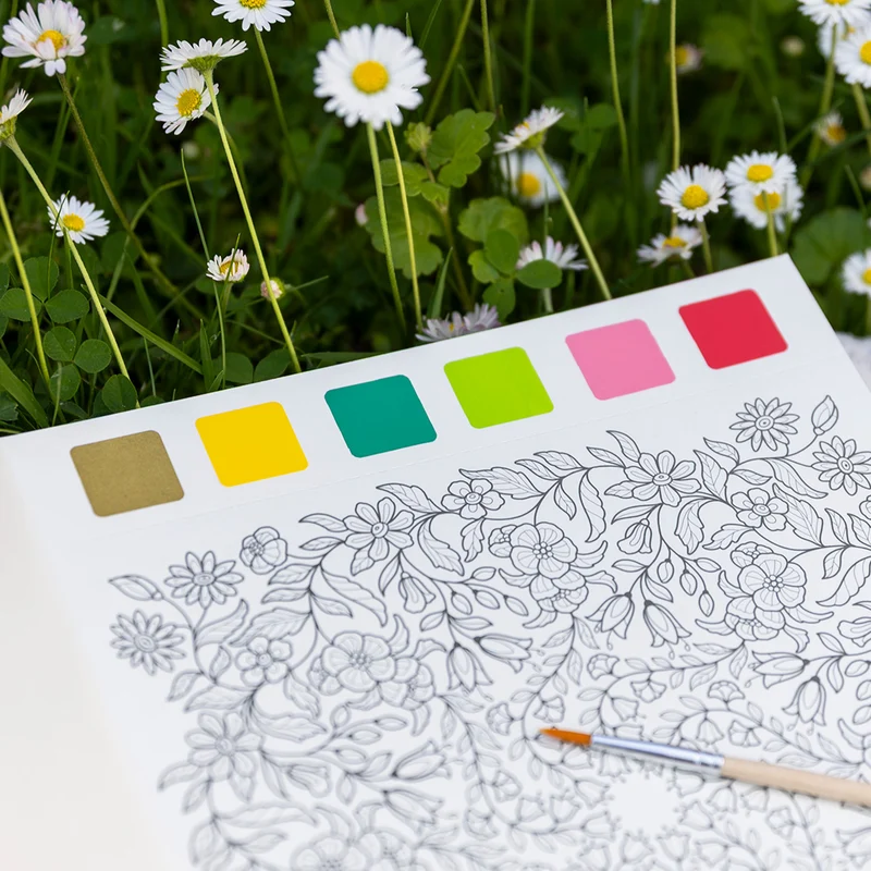 Malbuch Aquarell-Glück Blütenzauber
