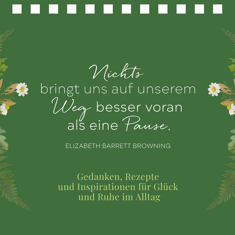 Spiralaufsteller "In der Ruhe liegt das Glück"