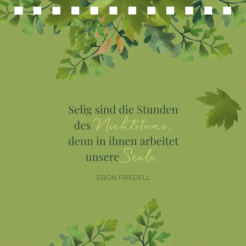 Spiralaufsteller "In der Ruhe liegt das Glück"