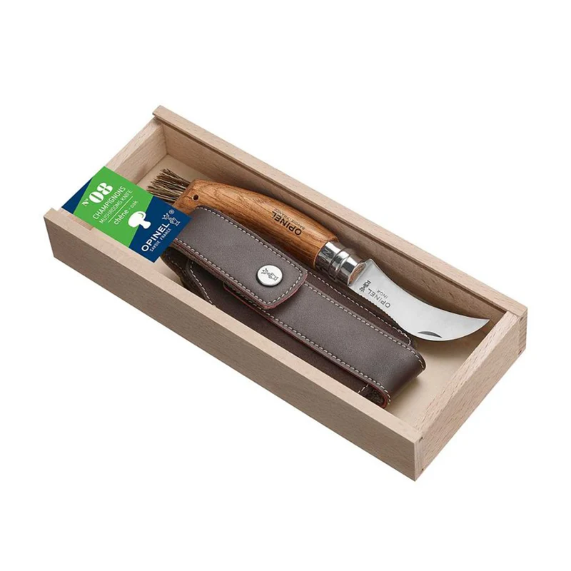 Pilzmesser mit Bürste im Etui