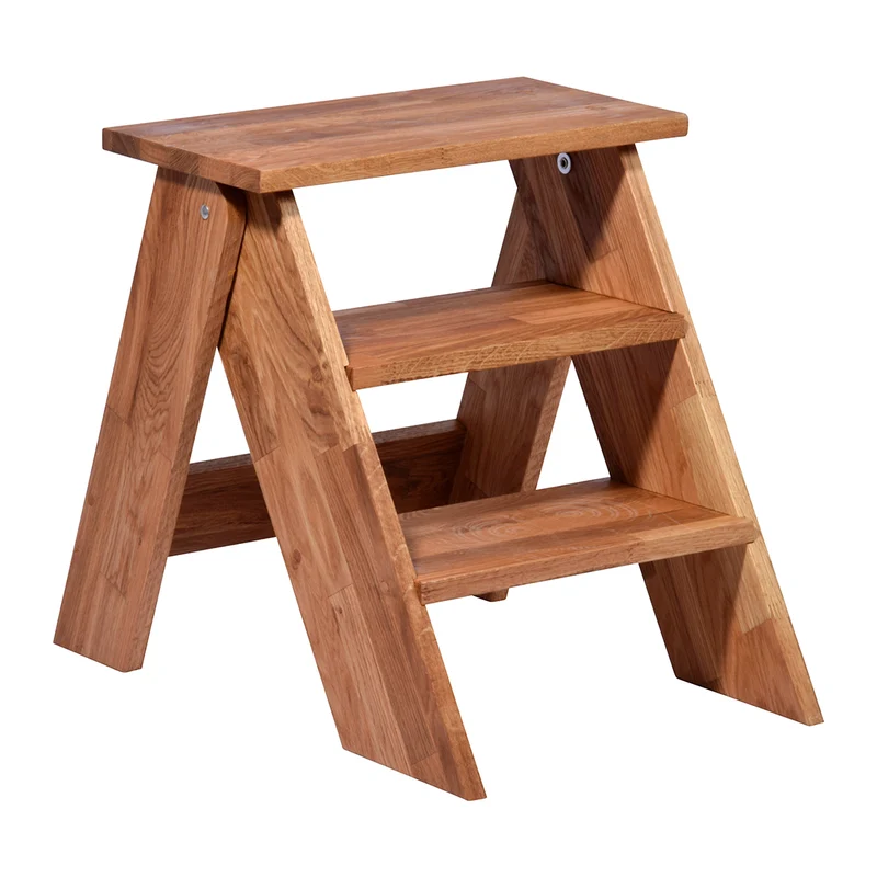 Holztritt aus Eichenholz