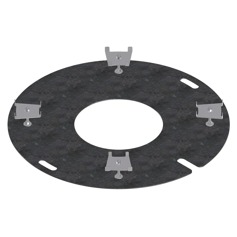 bellissa Sole Grillring Grillplatte Feuerplatte für Grillrost & Feuerschale rund Antihaft Funktion