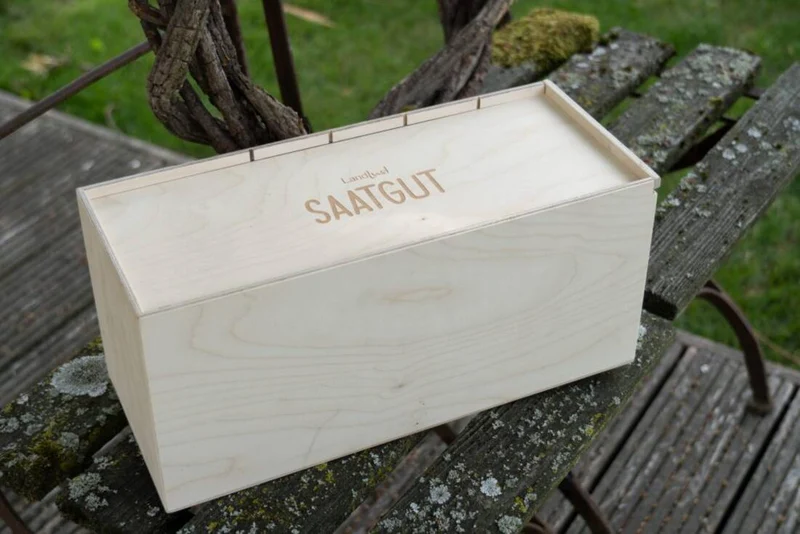 Holzkiste für Saatgut