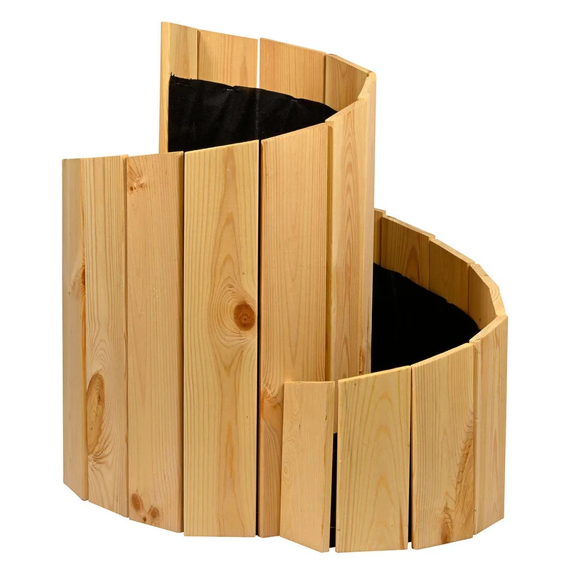 Kräuterspirale aus Kiefernholz