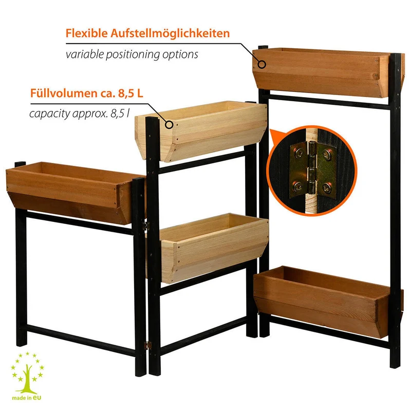 Vertikalbeet mit 5 Kästen